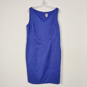 Anne Klein Women's Cobalt Blue Bodycon Dress Size 16 Party Elegant